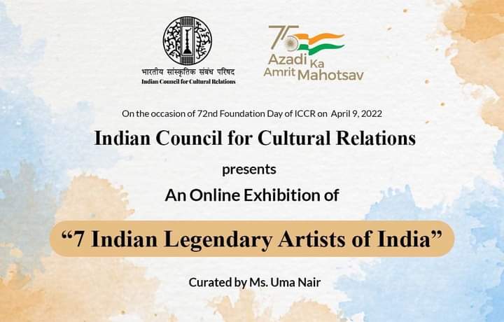 Visiting 7 Indian Legendary Artists”, a virtual exhibition curated by a renowned art historian